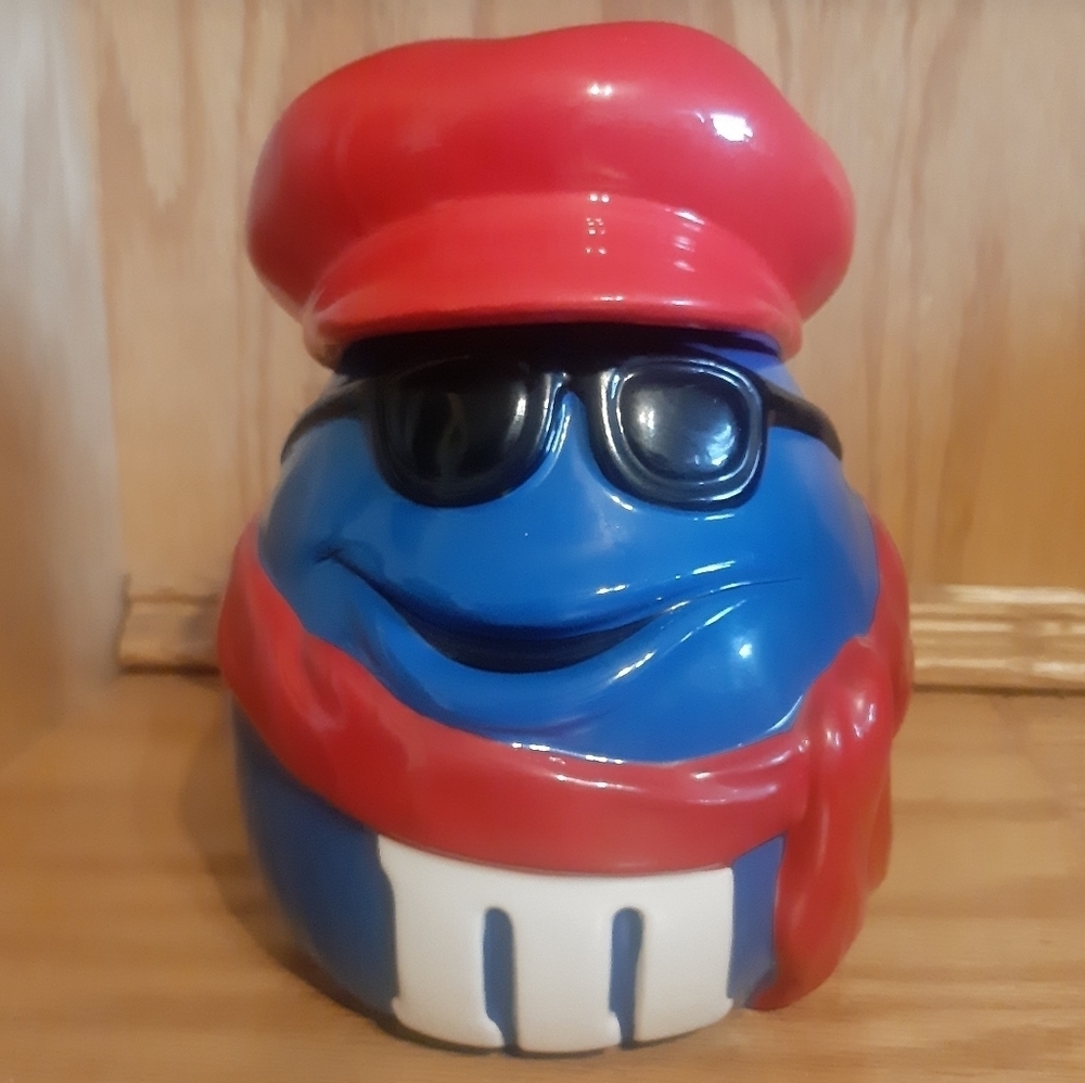 Collectible Blue m&m Cookie Jar